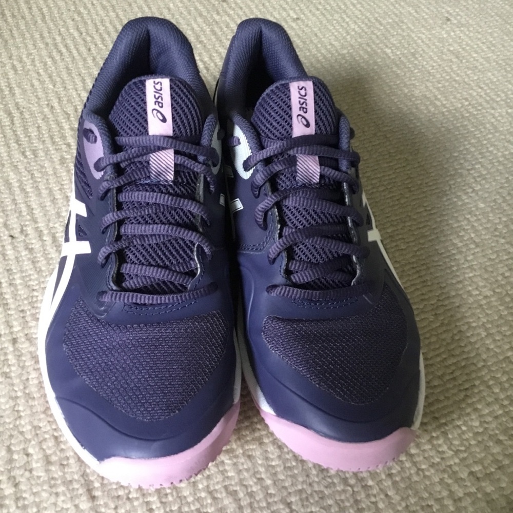 ASICS Women’s Navy and Light Pink Athletic Sneakers